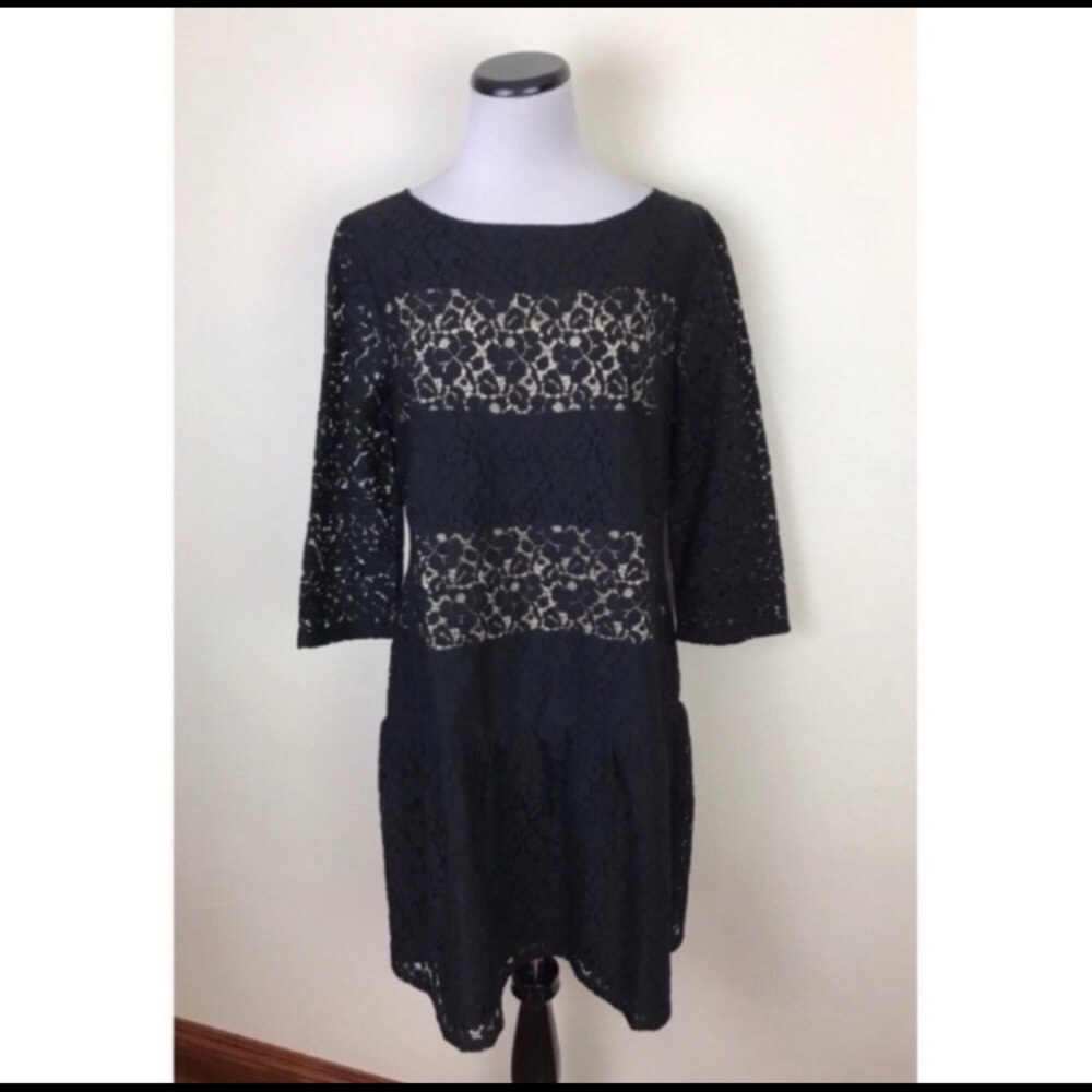 Ann Taylor Black Lace Dress